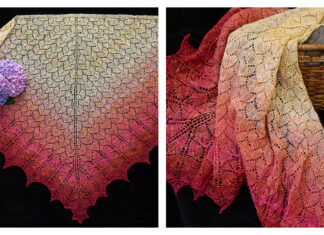 In My Mom's Garden Shawl Free Knitting Pattern