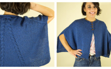 Leotie Poncho Free Knitting Pattern