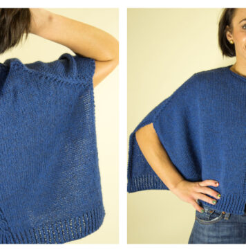 Leotie Poncho Free Knitting Pattern