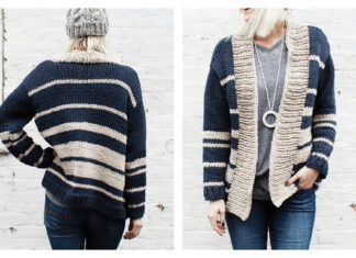 Oxford Boyfriend Cardigan Free Knitting Pattern