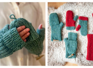 Bayside Mitts Free Knitting Pattern