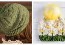 Dandelion Stitch Beanie Hat Knitting Patterns