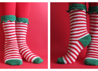 Elf Socks Free Knitting Pattern