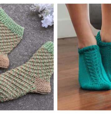 Flat Knit Socks Free Knitting Patterns