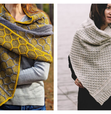 Honeycomb Shawl Knitting Patterns