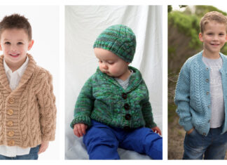 Kiddies Cable Cardigan Free Knitting Patterns