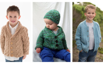 Kiddies Cable Cardigan Free Knitting Patterns