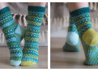 Popinjay Socks Free Knitting Pattern