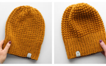 Roxana Reversible Beanie Free Knitting Pattern