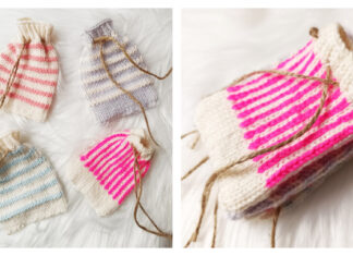 Tiny Pouches Free Knitting Pattern