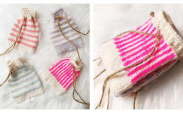 Tiny Pouches Free Knitting Pattern