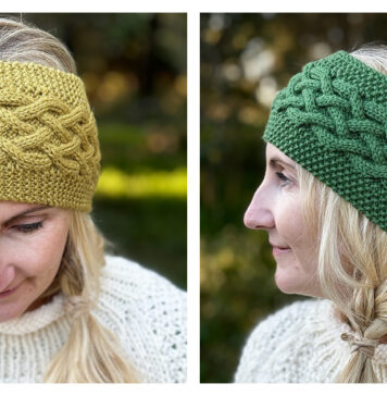 Celtic Cable Headband Free Knitting Pattern