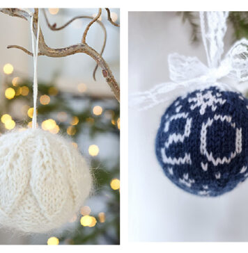 Christmas Baubles Knitting Patterns