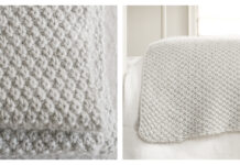 Double Seed Stitch Blanket Free Knitting Pattern