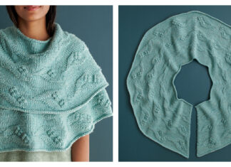 Blossoming Wrap Free Knitting Pattern