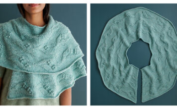 Blossoming Wrap Free Knitting Pattern