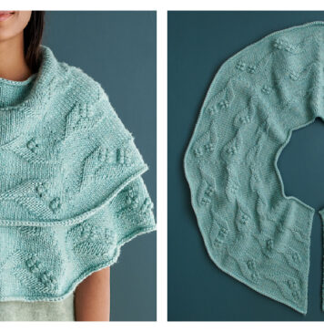 Blossoming Wrap Free Knitting Pattern