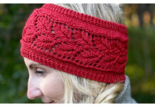 Falling Leaves Headband Free Knitting Pattern