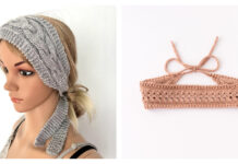 Tie Back Headband Knitting Patterns