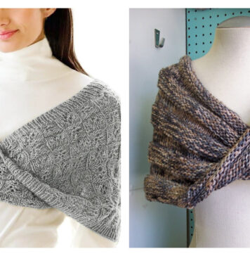 Twisted Shawl Wrap Knitting Patterns