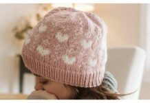 Valentine Hat Free Knitting Pattern