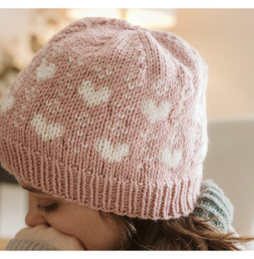 Valentine Hat Free Knitting Pattern