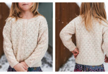 Youth Damask Cardigan Free Knitting Pattern