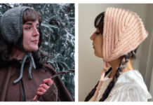 Cap Bonnet Free Knitting Pattern