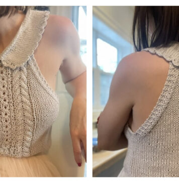 Flutterby Top Free Knitting Pattern