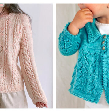 Lace Heart Sweater Knitting Patterns