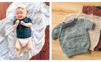 MT Baby Raglan Sweater Free Knitting Pattern