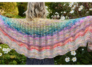 Fa-La-La Fade Shawl Free Knitting Pattern