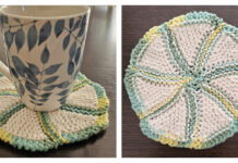 Fruit Slice Coaster Free Knitting Pattern