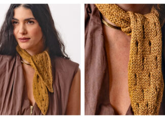 Roseate Scarf Free Knitting Pattern