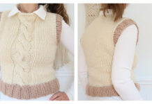 Catherine Cable Vest Free Knitting Pattern