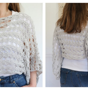 Lace Summer Shrug Free Knitting Pattern
