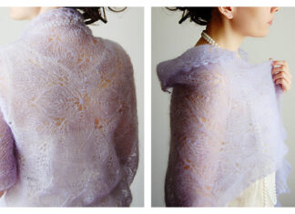 Lilaceous Shawl Free Knitting Pattern