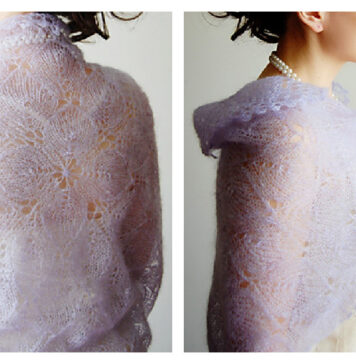 Lilaceous Shawl Free Knitting Pattern