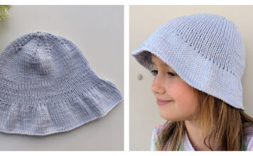 Summer Bucket Hat Free Knitting Pattern and Video Tutorial