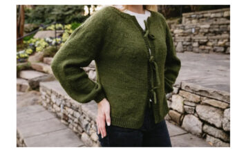 Triple Cord Cardi Free Knitting Pattern