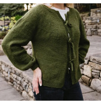 Triple Cord Cardi Free Knitting Pattern