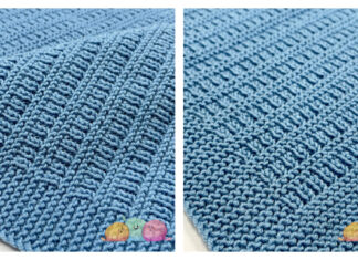 Archie Baby Blanket Free Knitting Pattern and Video Tutorial
