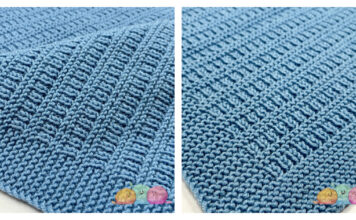 Archie Baby Blanket Free Knitting Pattern and Video Tutorial
