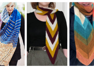 Charming Chevron Scarf Free Knitting Patterns
