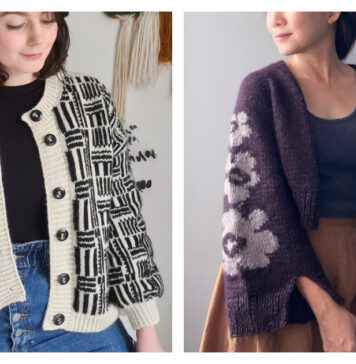 Colorwork Cardigan Knitting Patterns