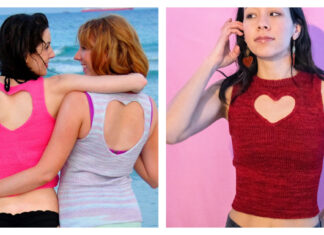 Heart Cut Out Top Knitting Patterns
