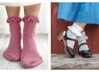 Ruffles Socks Knitting Patterns