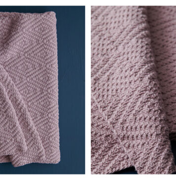 Tin Ceiling Blanket Free Knitting Pattern