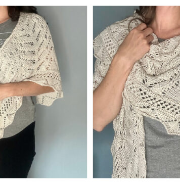 Wingspan Shawl Free Knitting Pattern