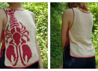 Lobster Top Star Free Knitting Pattern